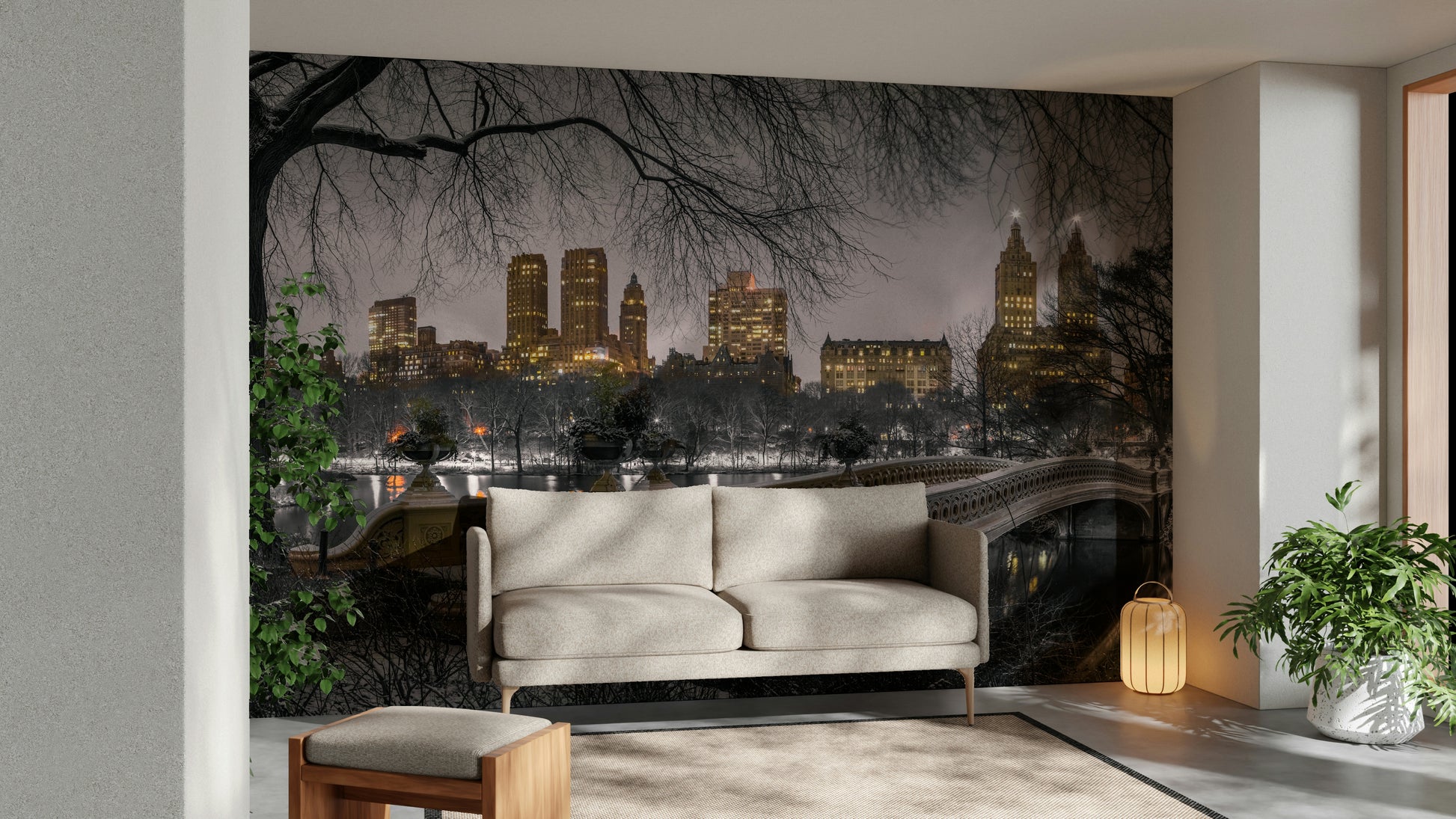 NYC Winter Lights beautiful wallpaper for walls

