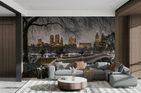 NYC Winter Lights festive wallpaper

