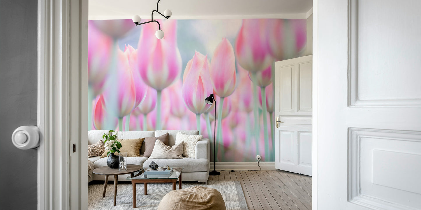 Tulips Jewels colorful wallpaper for walls

