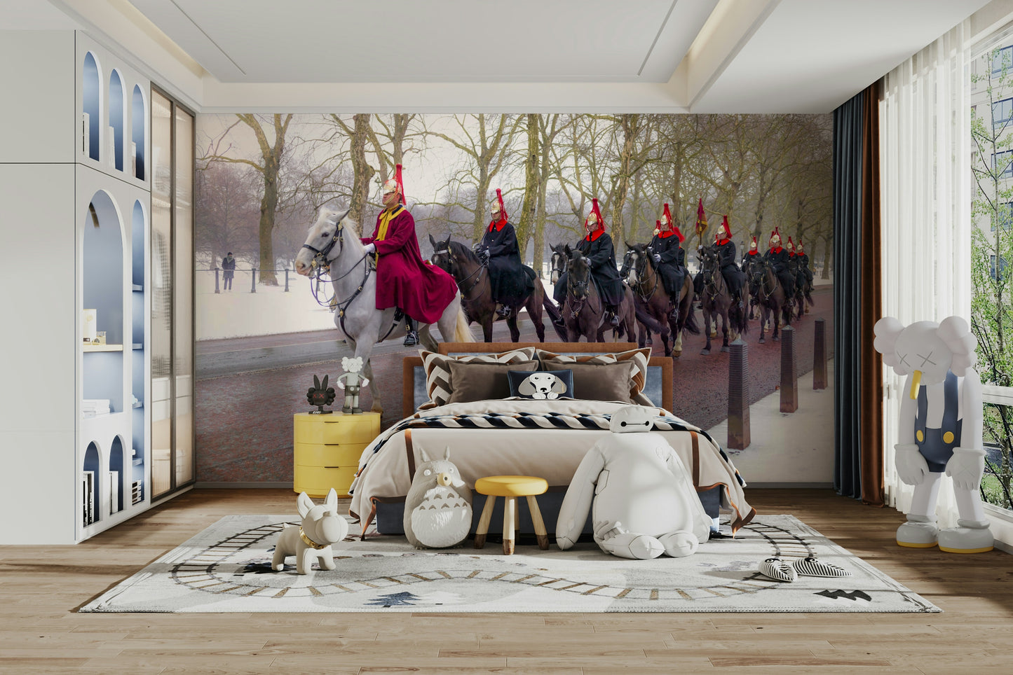 Guards on Parade London wall mural