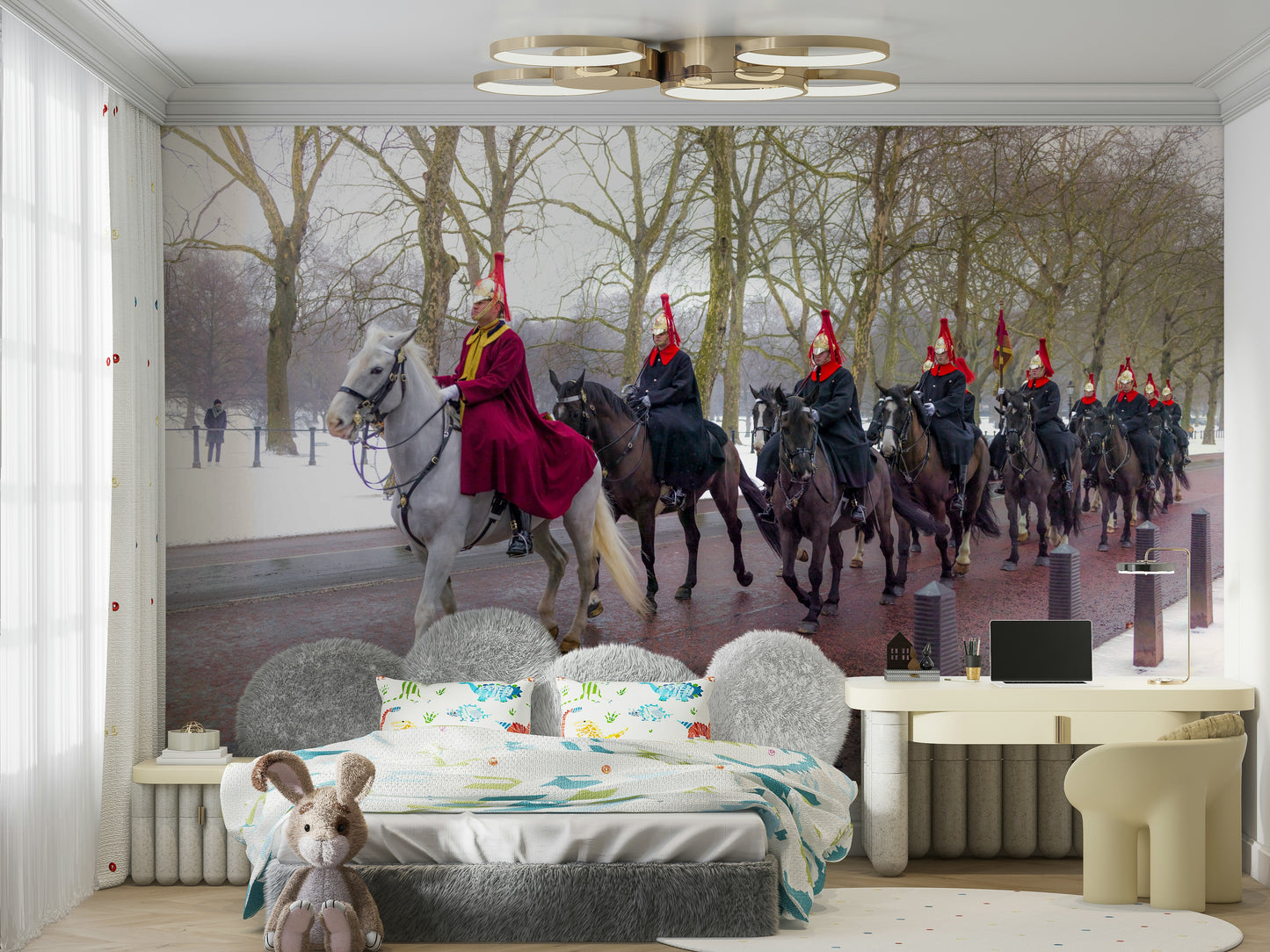 Guards on Parade elegant wall covering