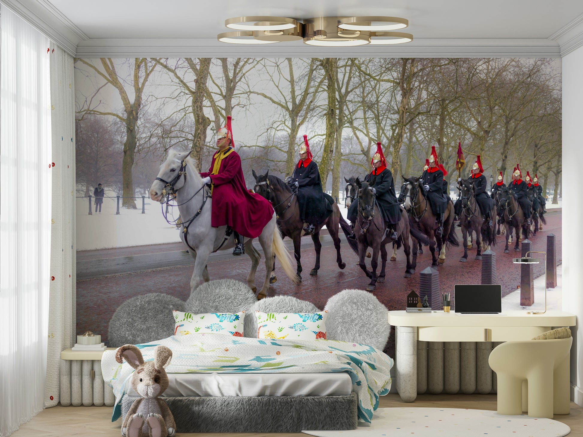 Guards on Parade elegant wall covering