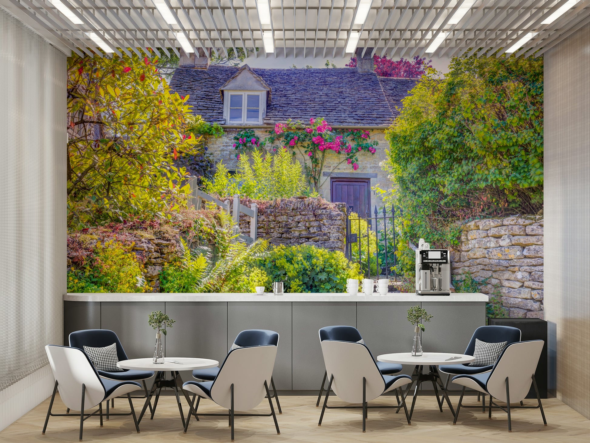 Quaint Country Cottage idyllic wallpaper

