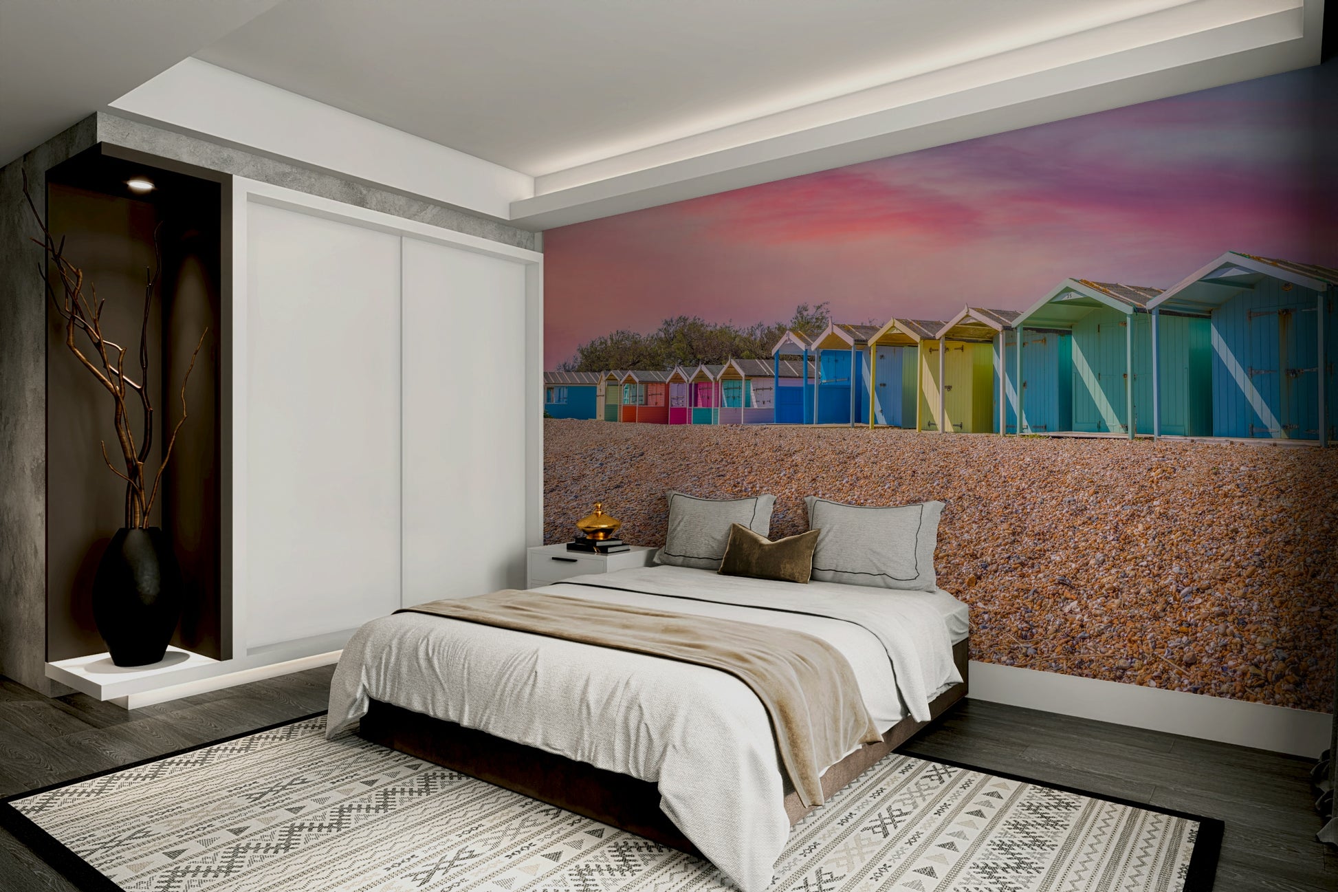 Beach Hideaways ocean mural wallpaper

