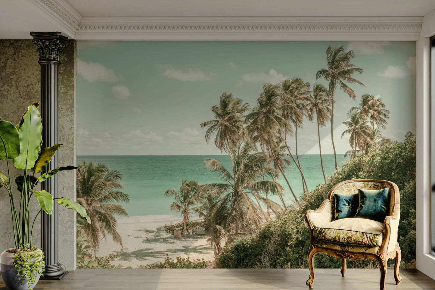 Oceanfront Serenity ocean wall mural