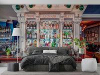 Fine Spirits Elegant stylish bar mural