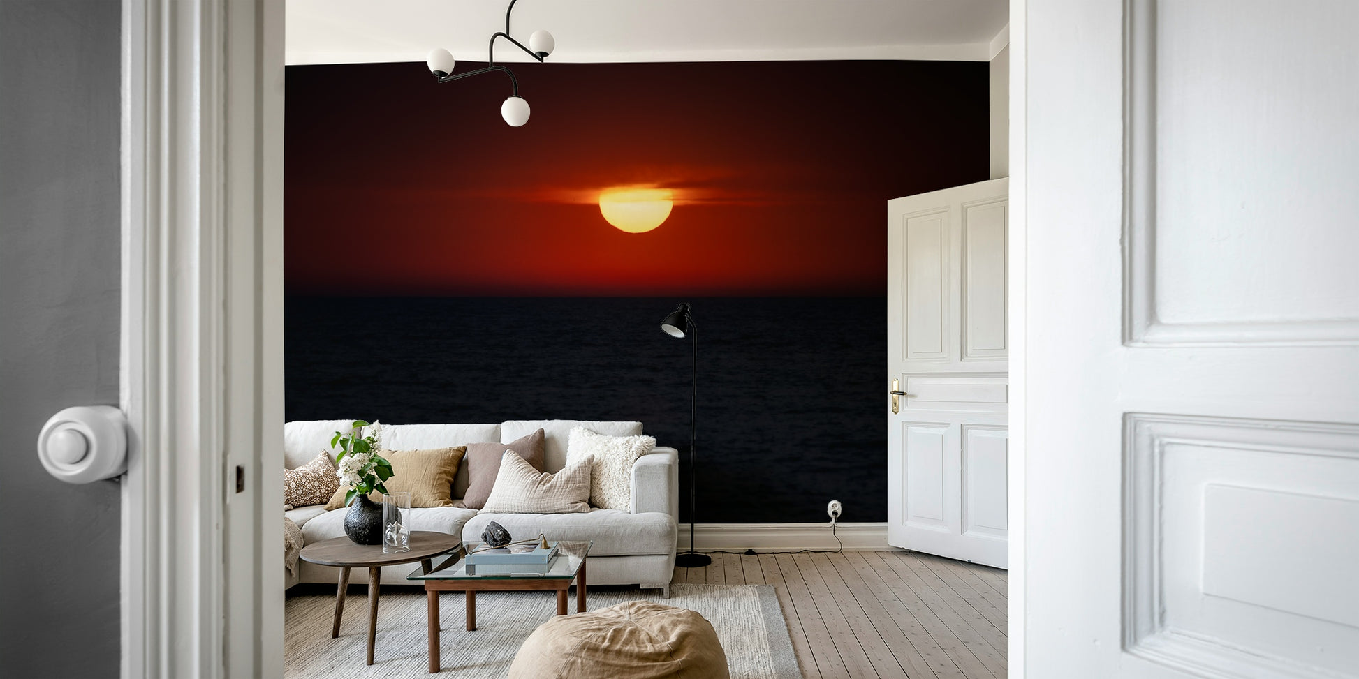 Sun Down scenic wallpaper for walls


