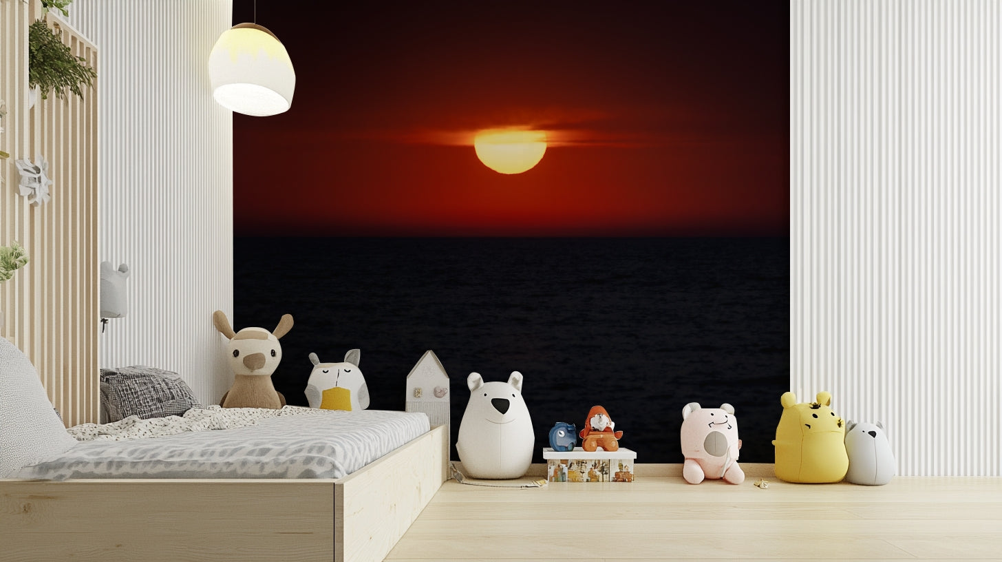 Sun Down sunset wall mural

