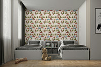 Holiday Cheer happy mural wallpaper

