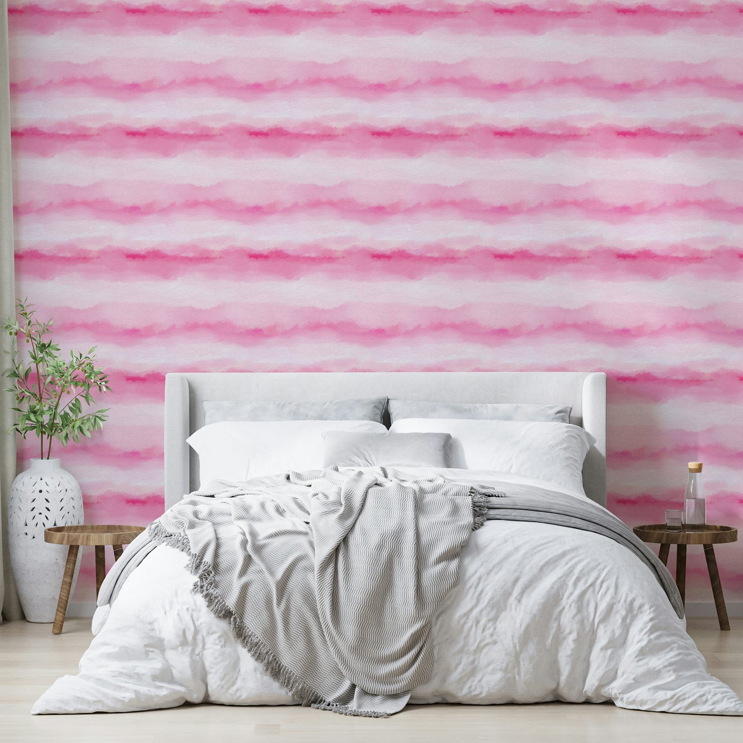 Rosy Wash Watercolor soft wall mural


