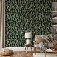 Whispering Leaves Bloom floral wall mural

