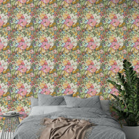 Spring Painterly Florals watercolor wallpaper
