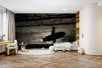 A detail shot of the sea foam and rock textures.

