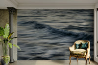 An angled shot of the mural's gentle color palette.

