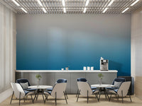 The peel and stick wallpaper showing realistic water textures.

