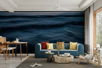 A detail shot of the flowing lines in the wallpaper.

