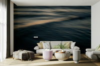 An artistic nature seascape mural for home decor.

