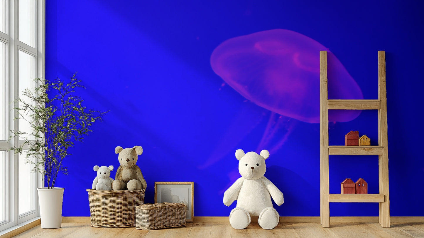 A contemplative sea life wallpaper mural for a feature wall.

