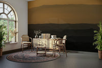 An artistic nature landscape mural for home decor.

