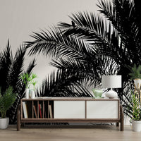 An angled shot of the mural's gentle color palette.

