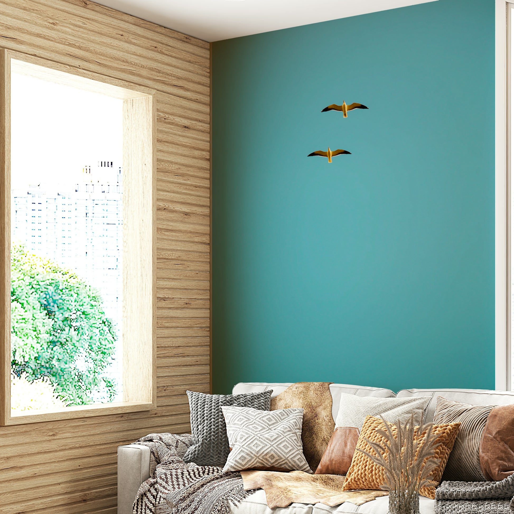 A beautiful rocky coastline with crashing waves.

