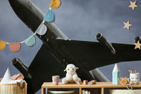 A beautiful vintage military aircraft on a runway.