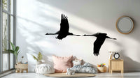 A classic crane design wallpaper for walls.

