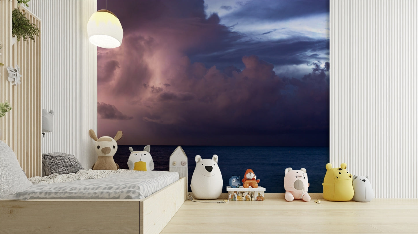 A classic ocean wallpaper for walls with a coastal theme.

