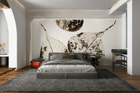 A serene fallen leaves wall mural for your decor.

