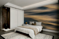 An artistic nature seascape mural for home decor.

