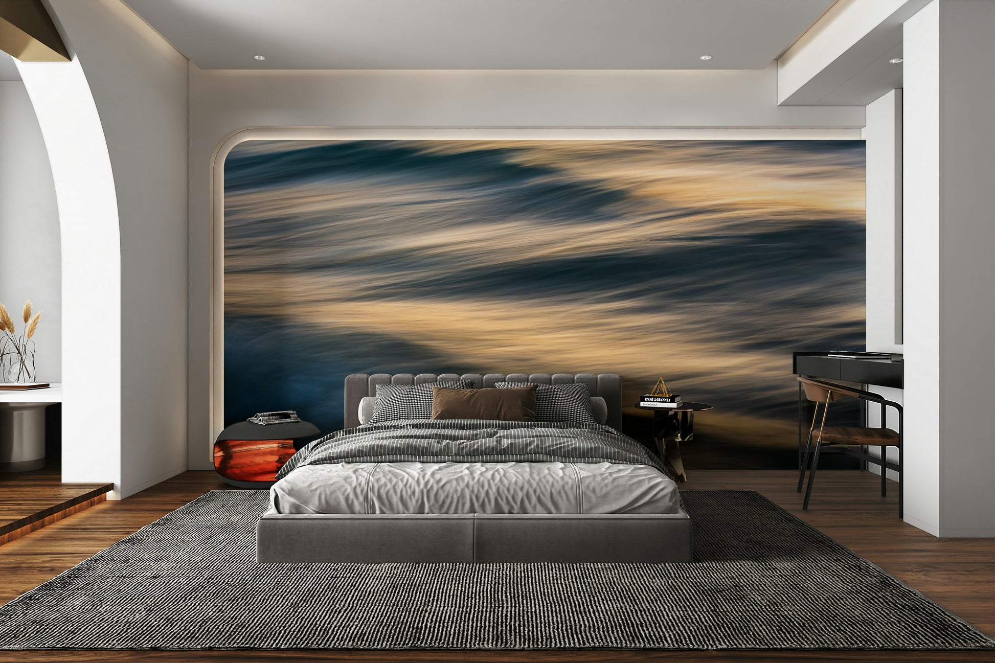 A classic wave design wallpaper for walls.

