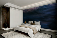 An artistic nature seascape mural for home decor.

