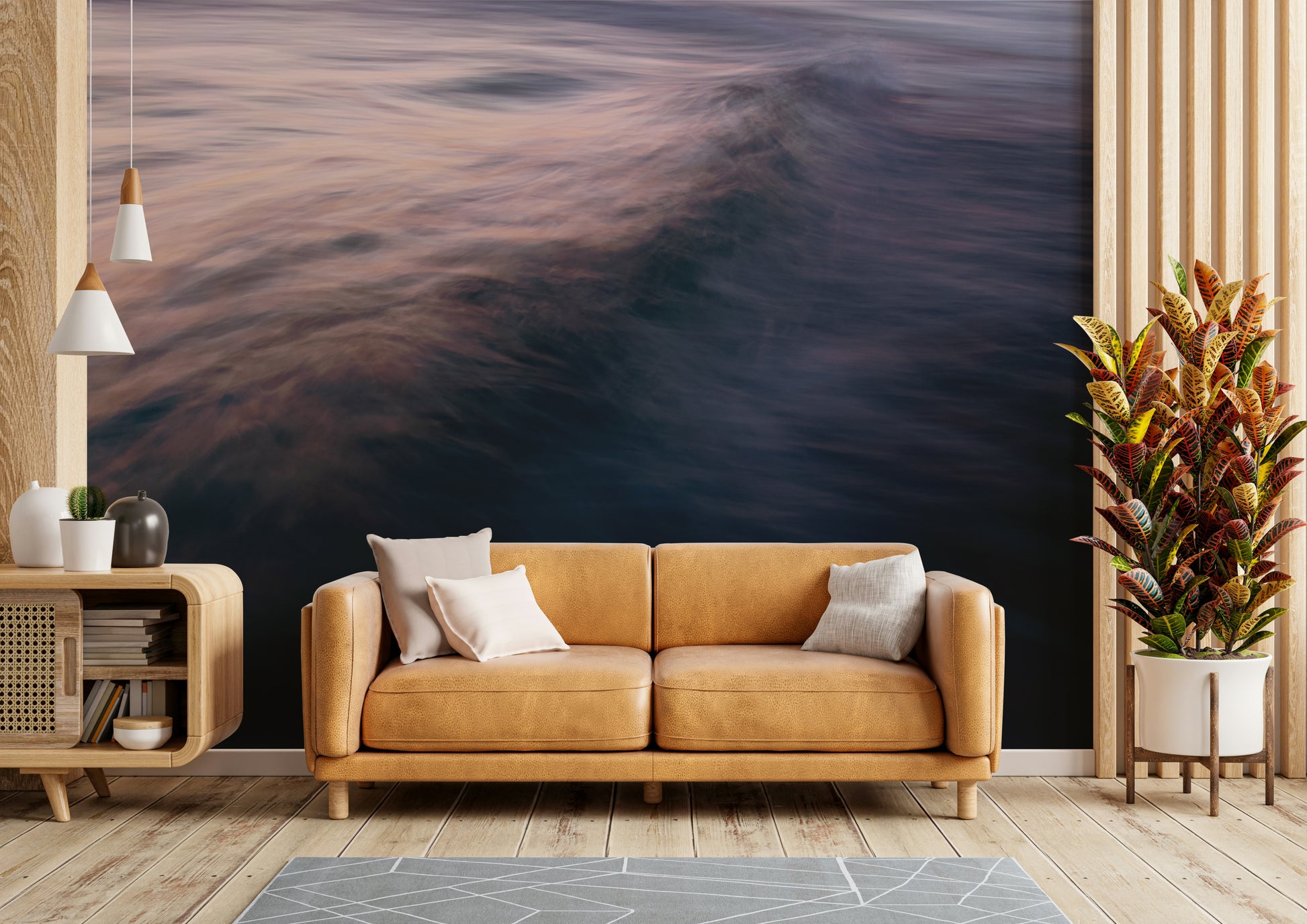 A serene ocean motion wall mural for your decor.

