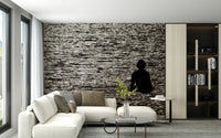 An artistic nature escape mural for home decor.

