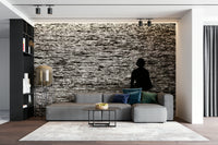 An artistic Eilat scene mural on minimalist wallpaper.

