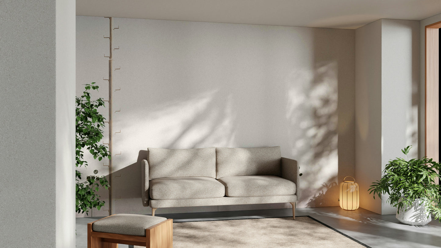 A graceful natural landscape wall mural in warm tones.

