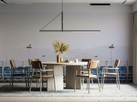 An artistic scenic Eilat mural on minimalist wallpaper.

