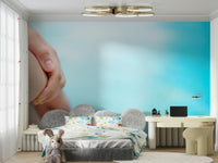 A serene coastal view wall mural for your decor.

