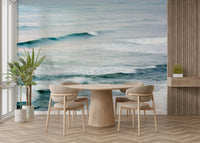 A serene coastal fishing wall mural for your decor.



