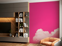A beautiful soft focus wall mural for a child's room.

