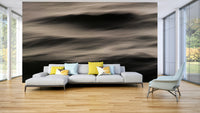 An artistic nature seascape mural for home decor.

