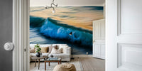 A serene ocean motion wall mural for your decor.

