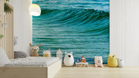 A serene ocean motion wall mural for your decor.

