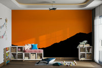 An artistic nature landscape mural for home decor.

