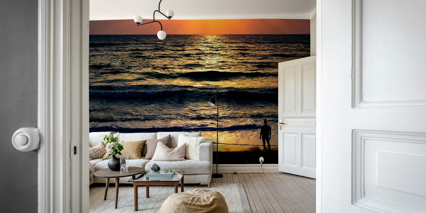 A serene human connection wall mural for your decor.

