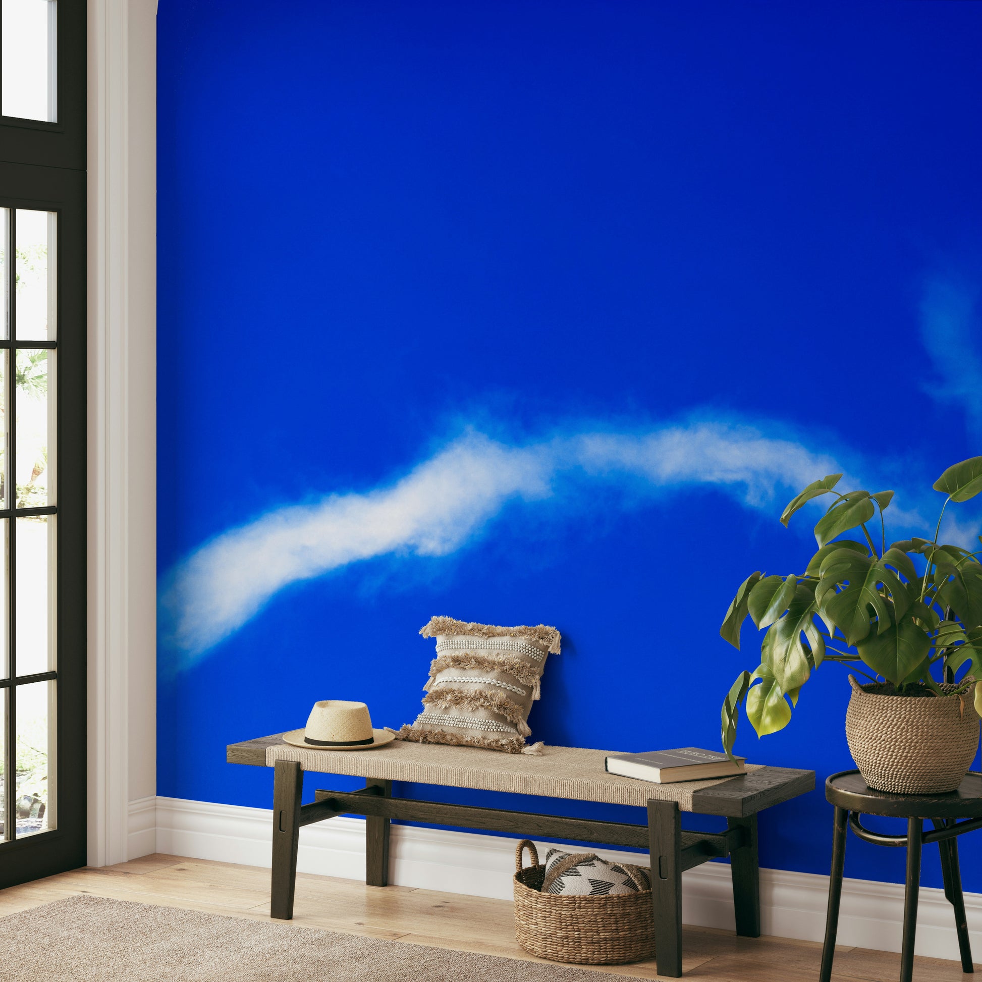 An artistic nature inspired mural for home decor.


