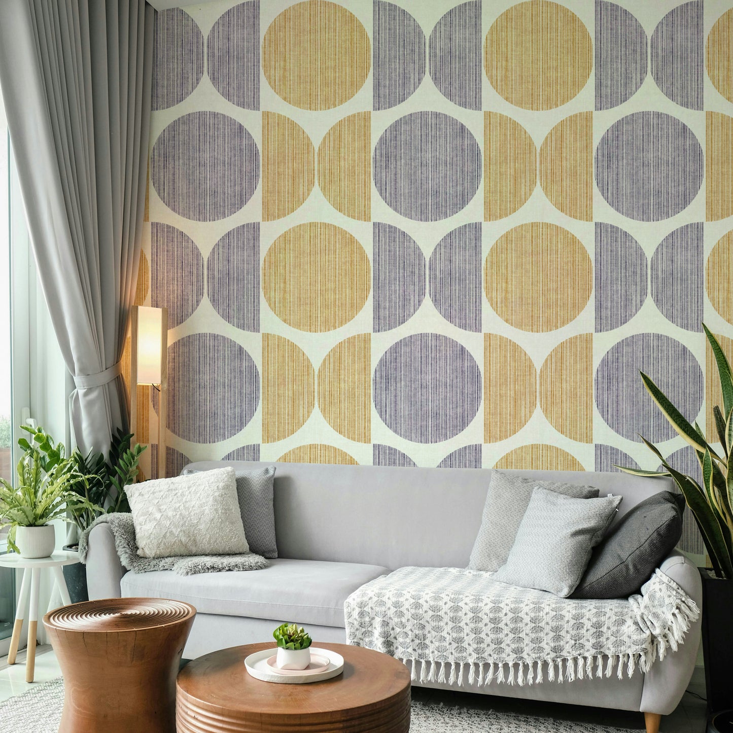 A classic Bauhaus style wallpaper for walls.


