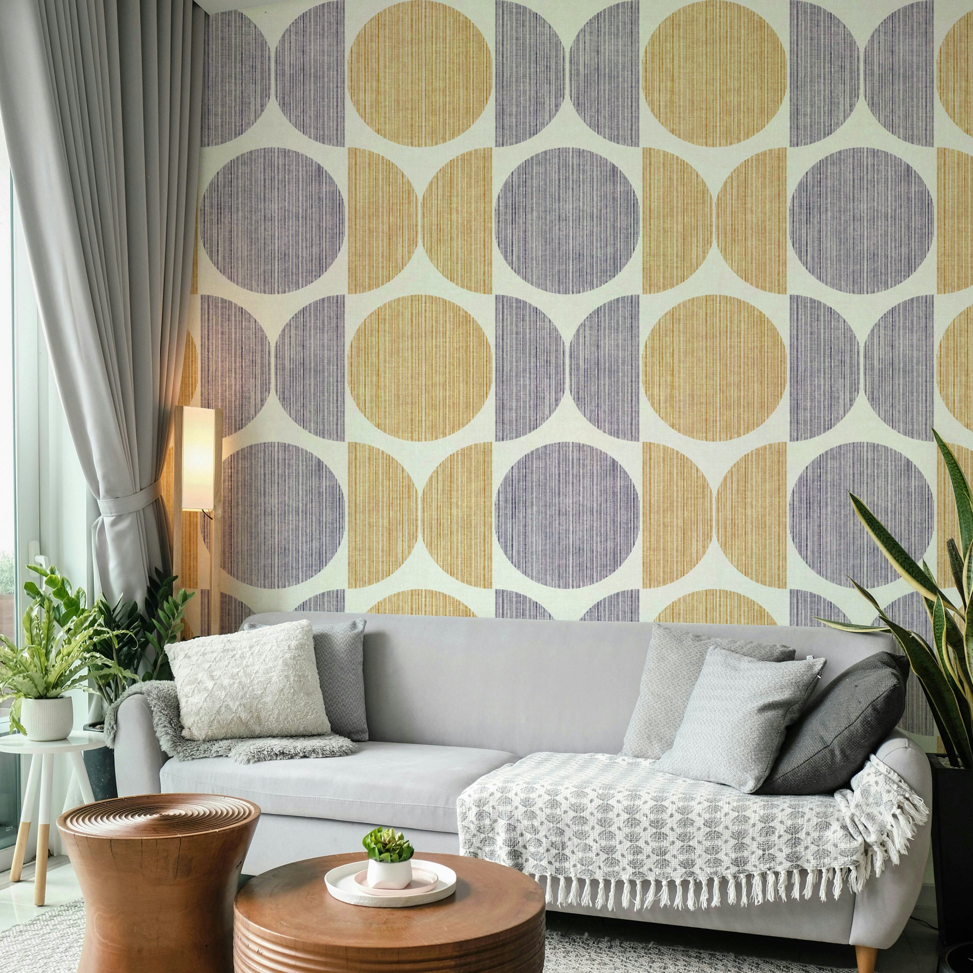 A classic Bauhaus style wallpaper for walls.

