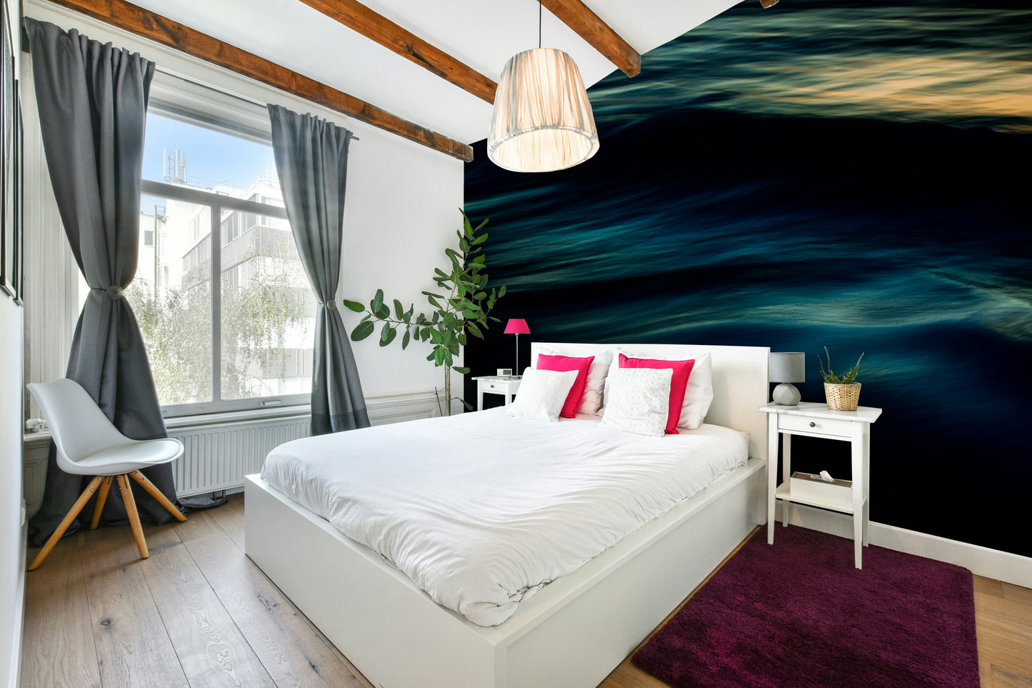 A serene ocean motion wall mural for your decor.

