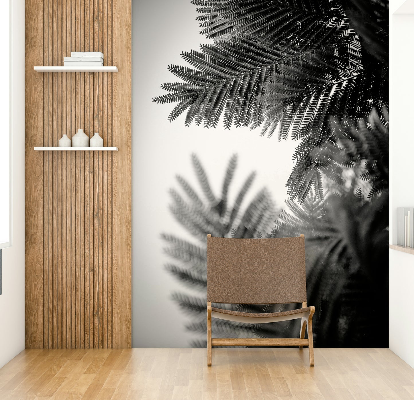 An artistic natural shape mural for home decor.

